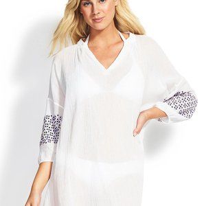 NWT Seafolly X Revolve New Folk Embroidery Sleeve Dress